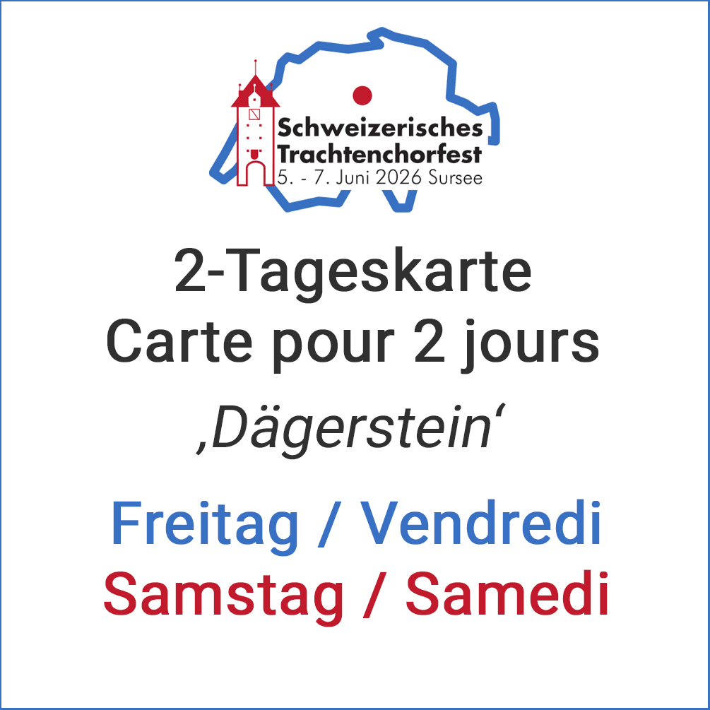 2-Tageskarte "Dägerstein" / Carte pour 2 jours "Dägerstein"