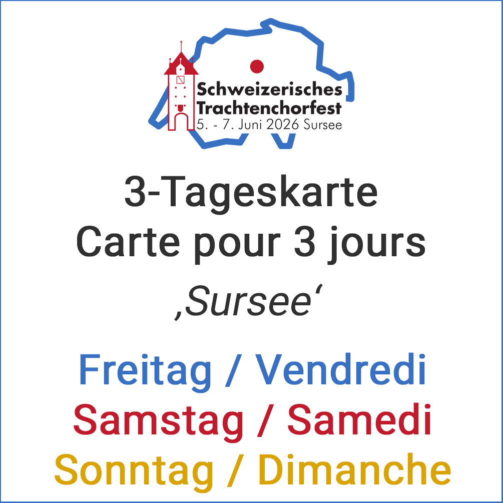 3-Tageskarte "Sursee" / Carte pour 3 jours "Sursee"
