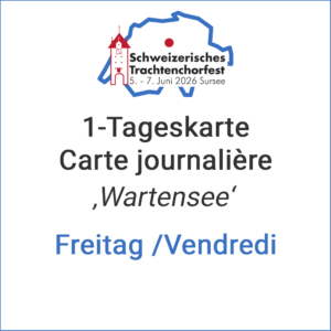 1-Tageskarte FR "Wartensee" / Carte journalière VEN "Wartensee"